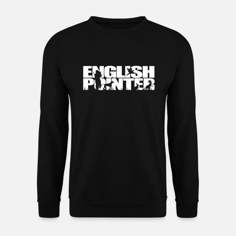 ENGLISH POINTER Jagdhund Wilsigns Jagdhunde Jäger - Unisex Pullover - Schwarz