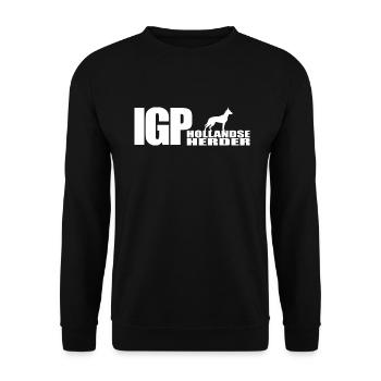 IGP HOLLANDSE HERDER Wilsigns Chiens Chiens - Sweat-shirt Unisexe - noir - Devant - Alina (178cm) & Michal (187cm)