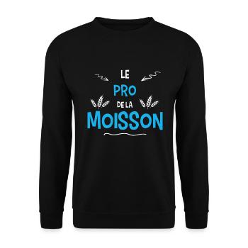 Moisson agriculteur moissonneuse blé cadeau - Sweat-shirt Unisexe - noir - Devant - Alina (178cm) & Michal (187cm)
