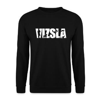 VIZSLA Hunting Dog Hunting Dogs Wilsigns - Unisex Sweatshirt - black - Front - Alina (178cm) & Michal (187cm)