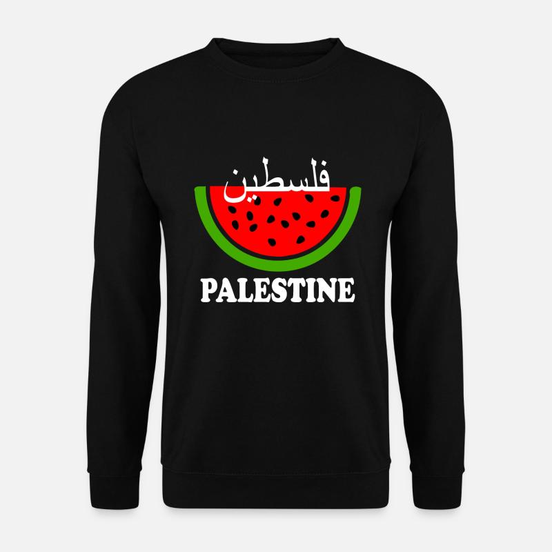 Palestine watermelon فلسطين - Unisex Sweatshirt - black