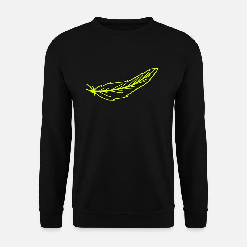 Feder - Unisex Pullover - Schwarz