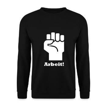 Job! - Unisex Sweatshirt - black - Front - Alina (178cm) & Michal (187cm)