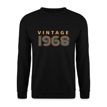 vintage 1968 - Unisex Sweatshirt - black - Front - Alina (178cm) & Michal (187cm)