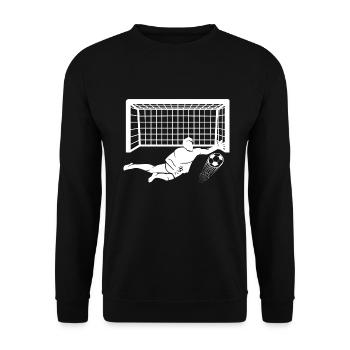 Gardien de but Football Club - Sweat-shirt Unisexe - noir - Devant - Alina (178cm) & Michal (187cm)