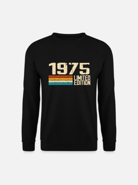 Geboren in 1975 - Vintage 1975 Retro Anniversary - Uniseks sweater - zwart