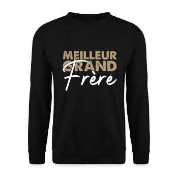 Meilleur frère - Sweat-shirt Unisexe - noir - Devant - Alina (178cm) & Michal (187cm)