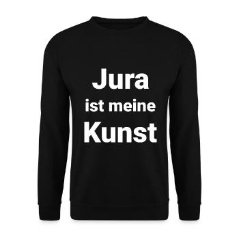 Jura Kunst Studium Jurist Rechtswissenschaften - Unisex Pullover - Schwarz - Vorne - Alina (178cm) & Michal (187cm)