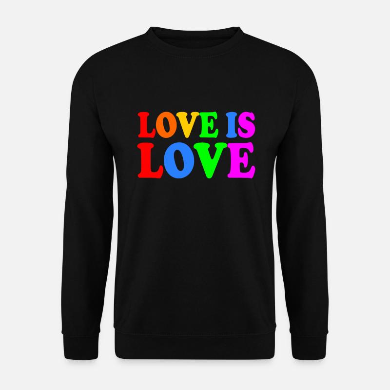 Love is love - Unisex Pullover - Schwarz