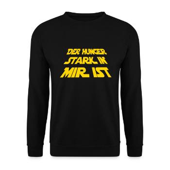 Grillschürze - Lustiger Joda Spruch - Unisex Pullover - Schwarz - Vorne - Alina (178cm) & Michal (187cm)