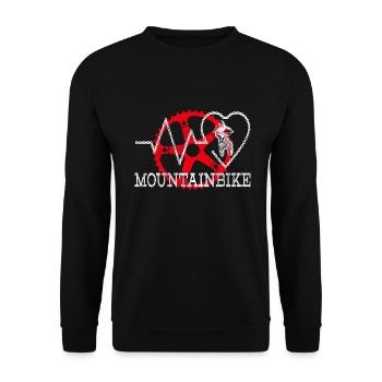 Cycliste Descente VTT VTT Cyclisme Hommes - Sweat-shirt Unisexe - noir - Devant - Alina (178cm) & Michal (187cm)