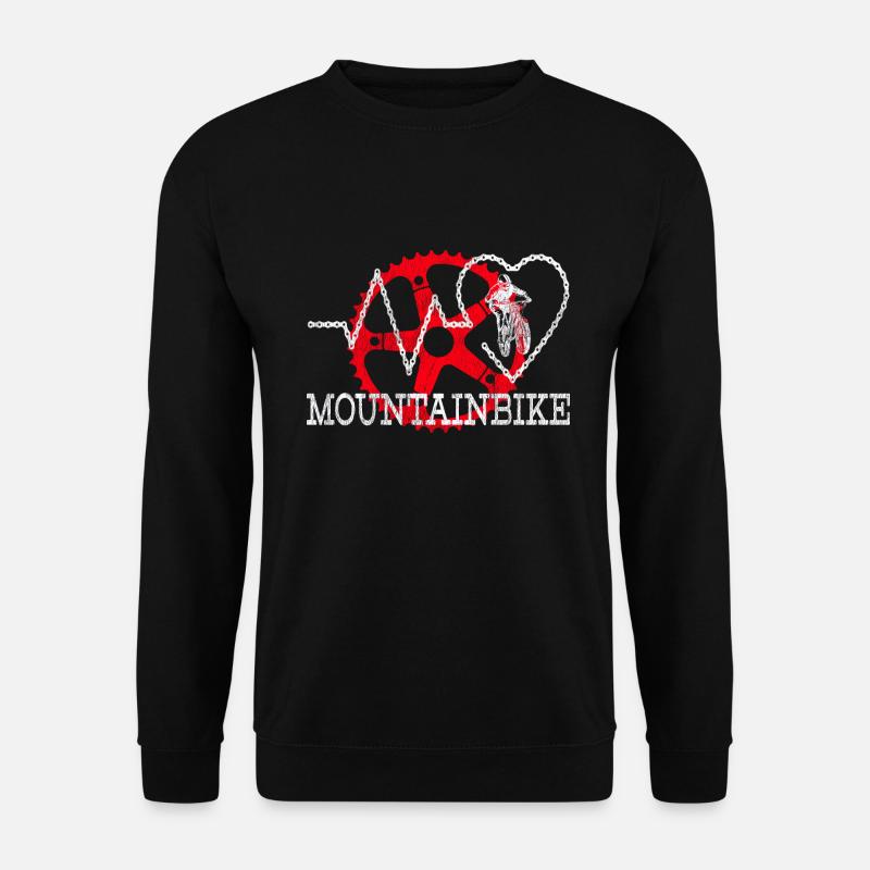 Radfahrer Downhill MTB Mountainbike Rad Herren - Unisex Pullover - Schwarz