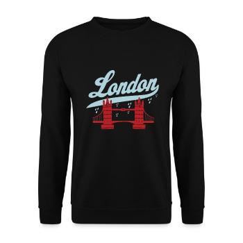 Londres - Sweat-shirt Unisexe - noir - Devant - Alina (178cm) & Michal (187cm)