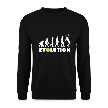 Tennis Evolution - Unisex Pullover - Schwarz - Vorne - Alina (178cm) & Michal (187cm)