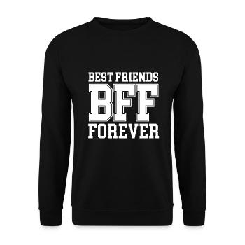 Best friends forever - Unisex Sweatshirt - black - Front - Alina (178cm) & Michal (187cm)