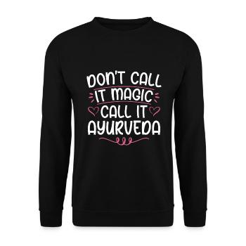 Ayurveda - Unisex Pullover - Schwarz - Vorne - Alina (178cm) & Michal (187cm)