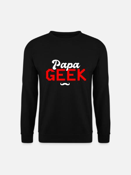 Geeky Dad Gift Dad - Unisex Sweatshirt - black
