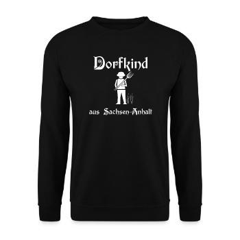 Village enfant disant Saxe-Anhalt - Sweat-shirt Unisexe - noir - Devant - Alina (178cm) & Michal (187cm)