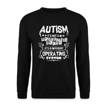 Chemise de sensibilisation à l'autisme - Sweat-shirt Unisexe - noir - Devant - Alina (178cm) & Michal (187cm)