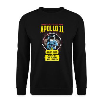 Moon Landing Apollo 11 Tranquility Transmission - Sweat-shirt Unisexe - noir - Devant - Alina (178cm) & Michal (187cm)