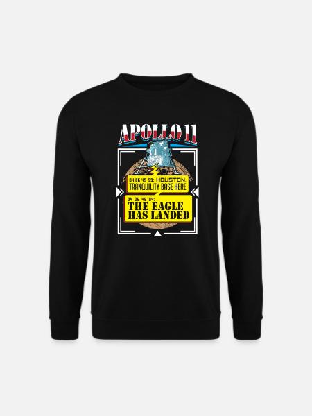 Mondlandungstruhe Basis Apollo 11 Mission - Unisex Pullover - Schwarz