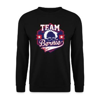 Team Bernie Sanders 2020 für die Präsidentengrafik - Unisex Pullover - Schwarz - Vorne - Alina (178cm) & Michal (187cm)