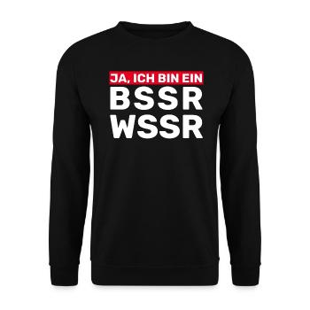 JA ICH BIN EIN BESSERWISSER - BESSER WISSEN - Unisex Pullover - Schwarz - Vorne - Alina (178cm) & Michal (187cm)