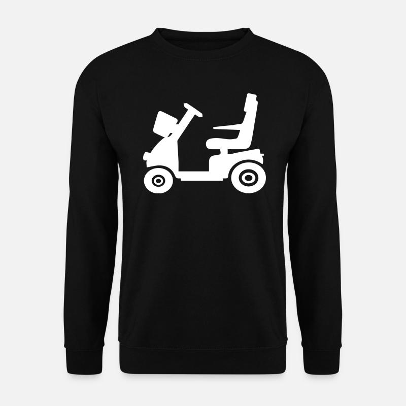 E Scooter, Seniorenmobil, Rollator Senioren Shirt - Unisex Pullover - Schwarz