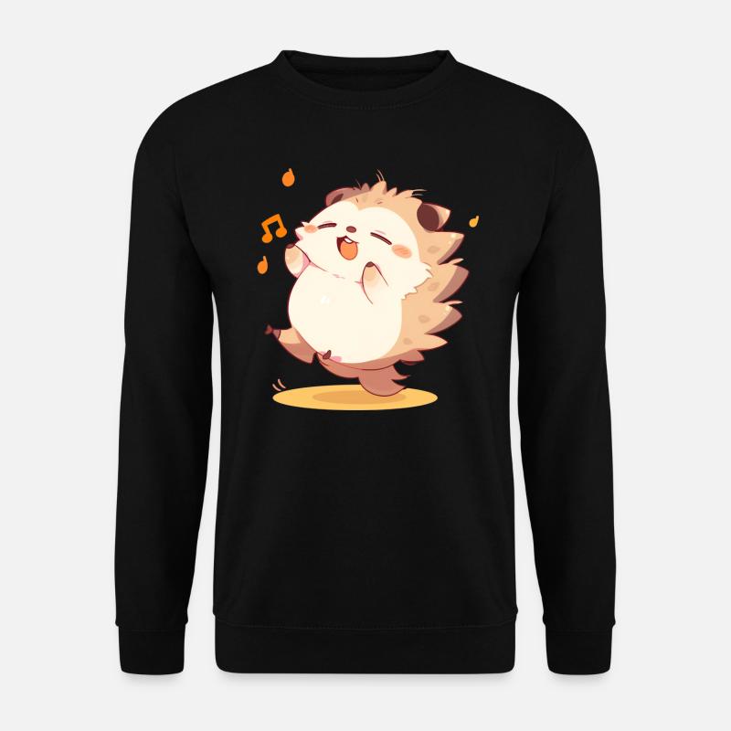 Cute hedgehog dancer - Unisex Sweatshirt - black