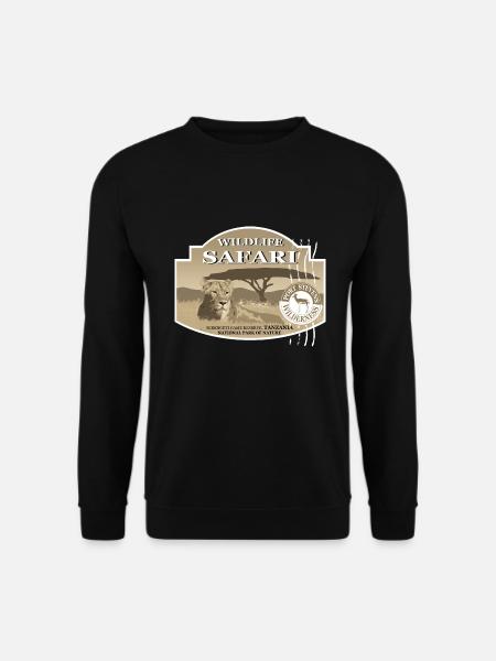Lion - Safari - Africa - Unisex Sweatshirt - black