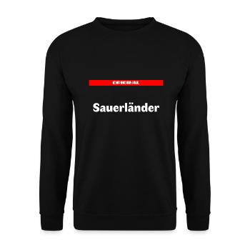 Sauerländer - Unisex Pullover - Schwarz - Vorne - Alina (178cm) & Michal (187cm)