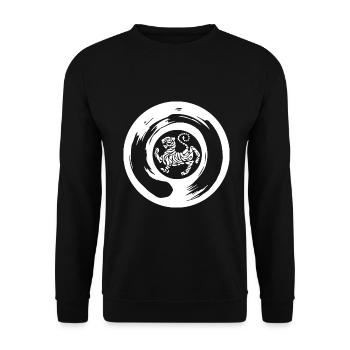 Shotokan Tiger - Le T-shirt de karaté - Sweat-shirt Unisexe - noir - Devant - Alina (178cm) & Michal (187cm)
