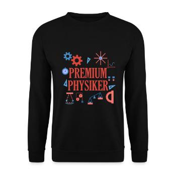 Physics - Unisex Sweatshirt - black - Front - Alina (178cm) & Michal (187cm)