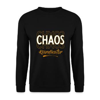 Chaos Coordinator - Unisex Sweatshirt - black - Front - Alina (178cm) & Michal (187cm)