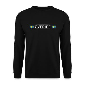 Sverige Land Schweden Skandinavien Urlaub - Unisex Pullover - Schwarz - Vorne - Alina (178cm) & Michal (187cm)