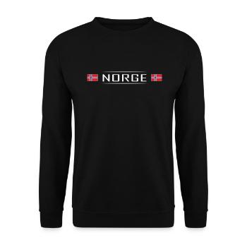 Norvège Drapeau Norvège Scandinavie - Sweat-shirt Unisexe - noir - Devant - Alina (178cm) & Michal (187cm)