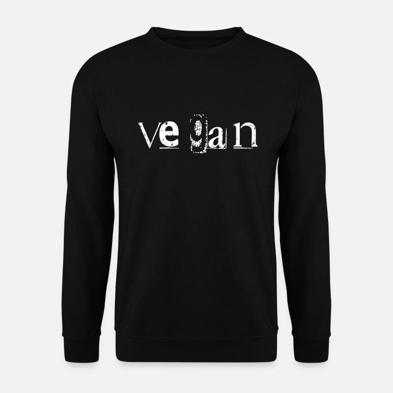 Vegan Vegan Vegan - Unisex Pullover - Schwarz