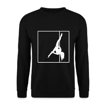 Pole dance - Unisex Sweatshirt - black - Front - Alina (178cm) & Michal (187cm)