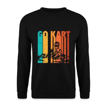 Go Kart - Unisex Pullover - Schwarz - Vorne - Alina (178cm) & Michal (187cm)