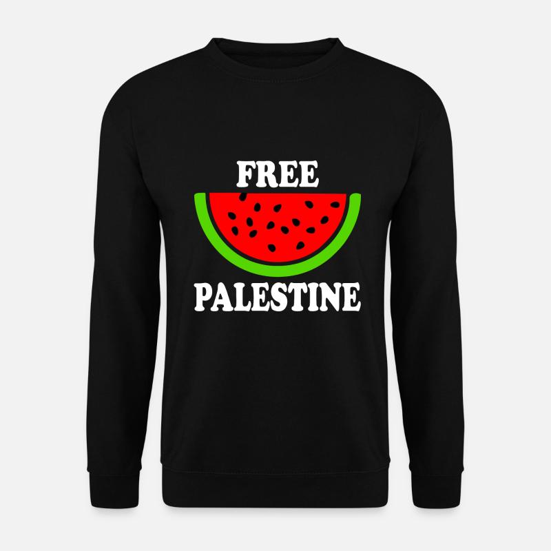 Free palestine - Wassermelone Melone - Unisex Pullover - Schwarz