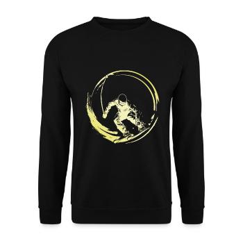 Skiing Skiing Man - Unisex Sweatshirt - black - Front - Alina (178cm) & Michal (187cm)