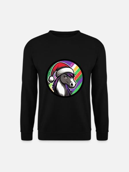 Cheval Noël Noël - Sweat-shirt Unisexe - noir
