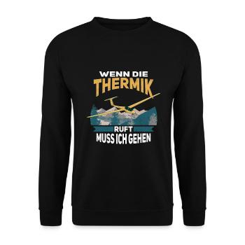 Segelflug - Unisex Pullover - Schwarz - Vorne - Alina (178cm) & Michal (187cm)