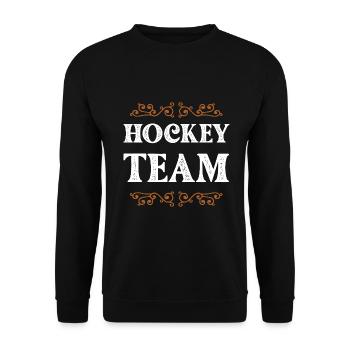 Équipe de hockey - Sweat-shirt Unisexe - noir - Devant - Alina (178cm) & Michal (187cm)