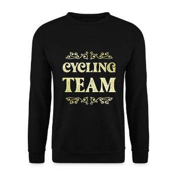 Cycling Team - Unisex Sweatshirt - black - Front - Alina (178cm) & Michal (187cm)