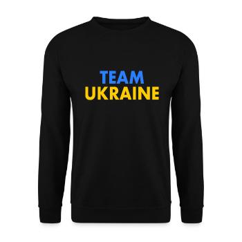 Team ukraine - Sweat-shirt Unisexe - noir - Devant - Alina (178cm) & Michal (187cm)