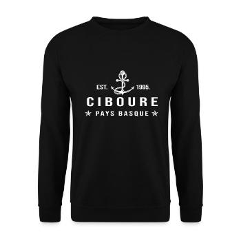 Ciboure cadeau cool ciboure pays basque - Sweat-shirt Unisexe - noir - Devant - Alina (178cm) & Michal (187cm)