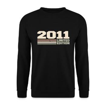 2011 Cadeau Anniversaire 2011 édition limitée 2011 - Sweat-shirt Unisexe - noir - Devant - Alina (178cm) & Michal (187cm)