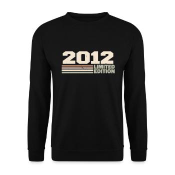 2012 Jubiläumsgeschenk 2012 Limited Edition 2012 - Unisex Pullover - Schwarz - Vorne - Alina (178cm) & Michal (187cm)