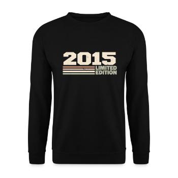 2015 Cadeau Anniversaire 2015 édition limitée 2015 - Sweat-shirt Unisexe - noir - Devant - Alina (178cm) & Michal (187cm)